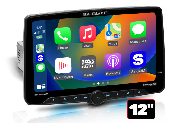  BE12ACP.WX / DIN, Wireless CarPlay & Android, SXM, 12